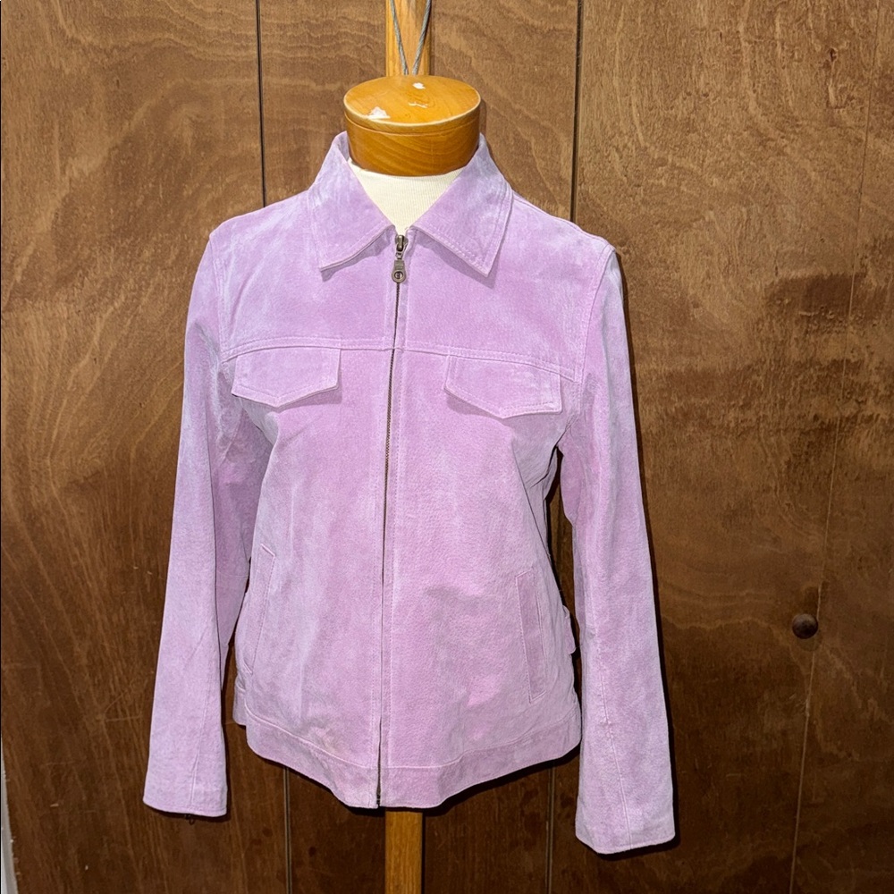 Denim&Co 100% Genuine Leather Jacket